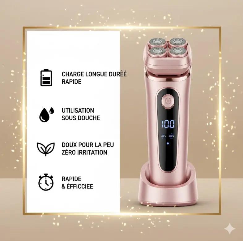 LADY SHAVER • ÉPILATEUR ÉLECTRIQUE - GlowEraser